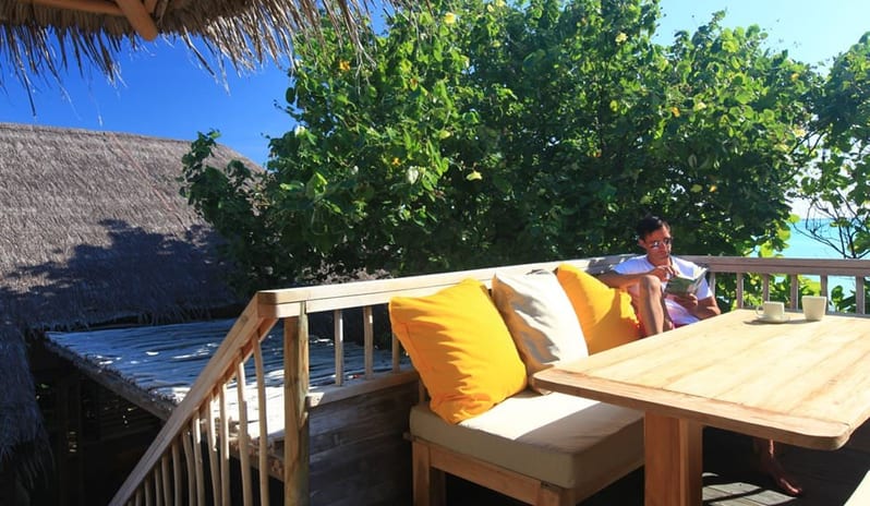 Six Senses Laamu-Two Bedroom Ocean Beach Pool Villa Rooftop Deck_7134